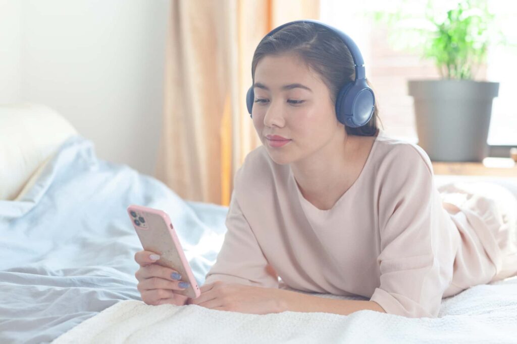 瞑想に合う音楽の選び方をイメージできる画像