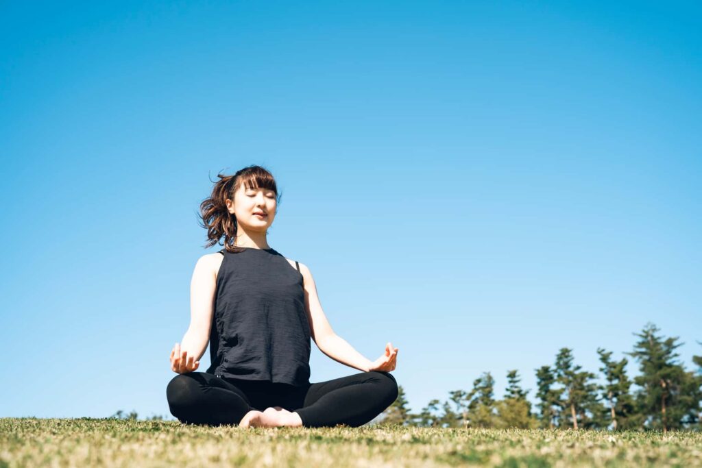瞑想に集中できているサインとは？をイメージできる画像