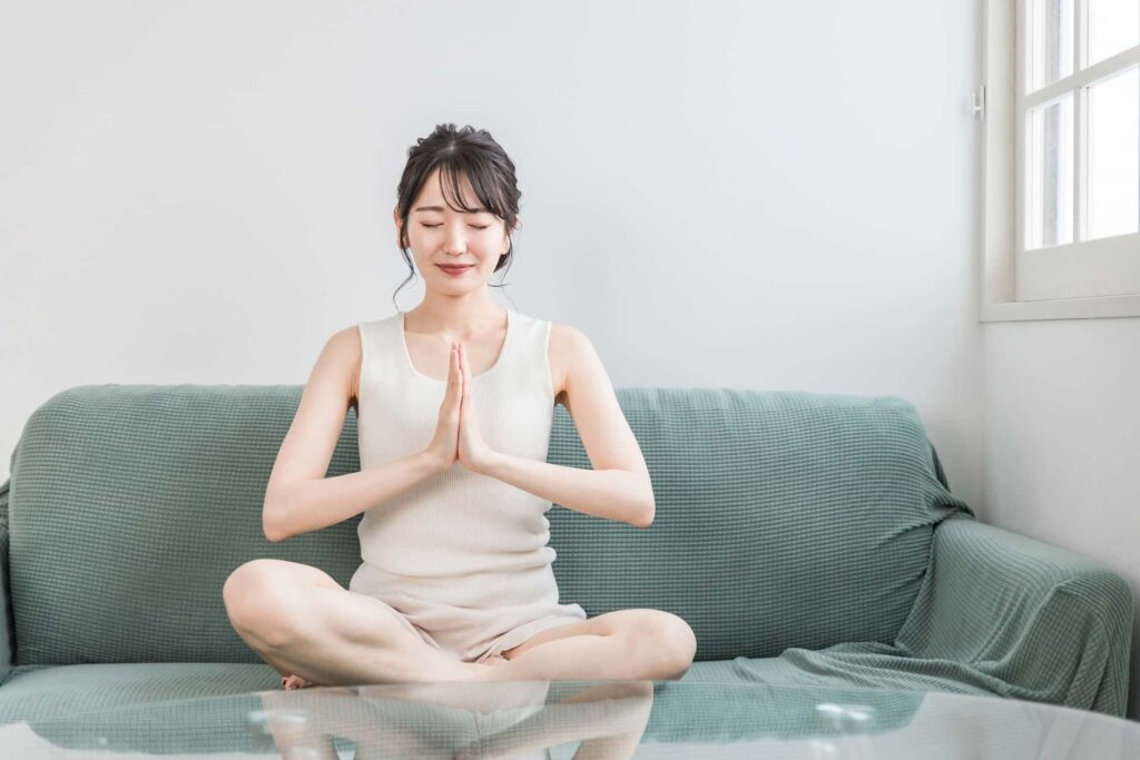 瞑想に集中できなくても効果は得られるをイメージできる画像