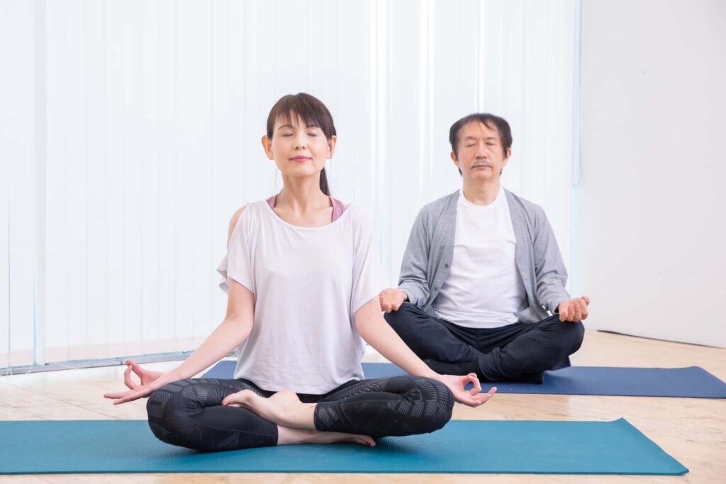 集中力を高める瞑想のやり方をイメージできる画像